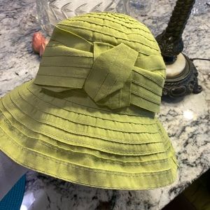 Summer Hat Cappelli Strawworld, Women’s Lime Green Ribbon, One Size, fold & Pack